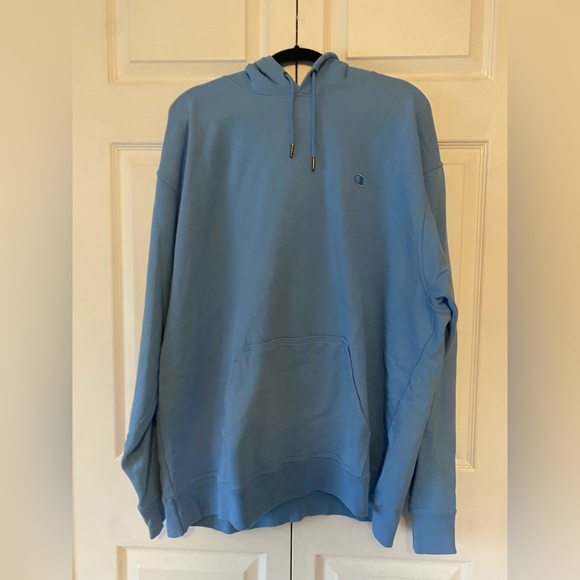 Champion Shirts Mens Champion Light Blue Hoodie Poshmark